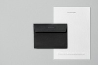 Envelope paper mockup psd stationery