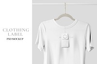 Simple tshirt mockup psd in minimal design