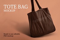 Canvas tote bag mockup psd eco friendly product