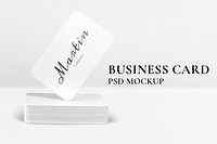Minimal business card mockup psd branding identity