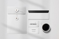 Minimal corporate identity mockup psd branding stationery set