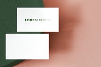 Minimal business card mockup psd branding identity