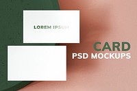 Minimal business card mockup psd branding identity