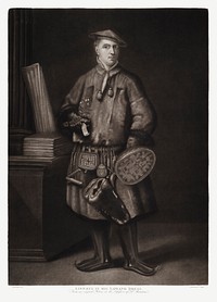 Carl Linnaeus in Lapland Dress from The Temple of Flora (1807) by <a href="https://www.rawpixel.com/search/robert%20john%20thorton?sort=curated&amp;page=1">Robert John Thornton</a>. Original from Biodiversity Heritage Library. Digitally enhanced by rawpixel.