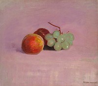 Still Life with Fruit (1905) by <a href="https://www.rawpixel.com/search/Odilon%20Redon?sort=curated&amp;page=1">Odilon Redon</a>. Original from the Yale University Art Gallery. Digitally enhanced by rawpixel.