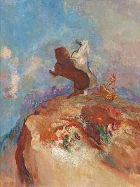 Apollo (1905&mdash;1910) by <a href="https://www.rawpixel.com/search/Odilon%20Redon?sort=curated&amp;page=1">Odilon Redon</a>. Original from the Yale University Art Gallery. Digitally enhanced by rawpixel.