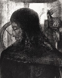 Old Knight (1896) by <a href="https://www.rawpixel.com/search/Odilon%20Redon?sort=curated&amp;page=1">Odilon Redon</a>. Original from the National Gallery of Art. Digitally enhanced by rawpixel.