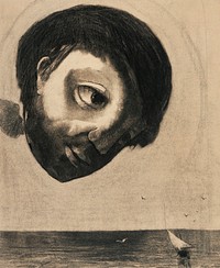 Guardian Spirit of the Waters (1878) by <a href="https://www.rawpixel.com/search/Odilon%20Redon?sort=curated&amp;page=1">Odilon Redon</a>. Original from the Art Institute of Chicago. Digitally enhanced by rawpixel.