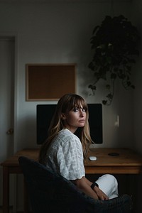 Woman working from home during the coronavirus pandemic