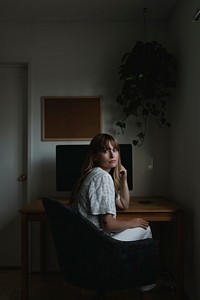 Woman working from home during the coronavirus pandemic