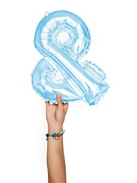 And or ampersand symbol balloon