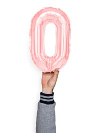 Capital letter O pink balloon