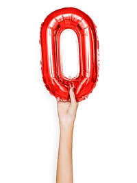 Capital letter O red balloon