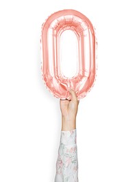 Capital letter O pink balloon