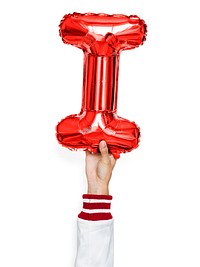 Capital letter I red balloon