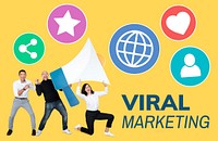 People working on viral marketing