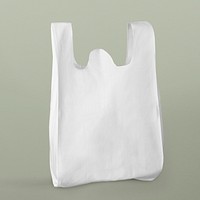White reusable grocery bag mockup 
