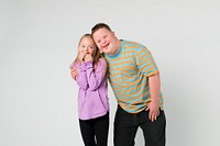 Cute siblings with down syndrome 