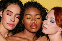 Women of color and diversity summer beauty shot
