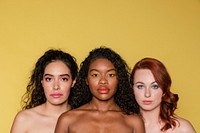 Women of color and diversity summer beauty shot