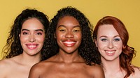 Women of color and diversity summer beauty shot