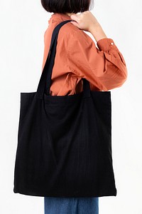 Woman with a tote bag