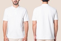 Polo shirt mockup psd men&rsquo;s casual business wear