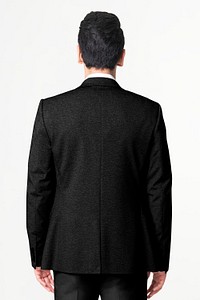 Men’s blazer mockup psd business wear fashion rear view