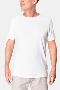 White shirt mockup psd men’s apparel