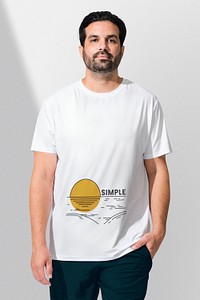 White shirt mockup psd men&rsquo;s apparel