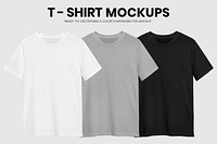 Casual t-shirt mockup psd for menswear ad