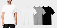 Minimal t-shirt mockup psd set