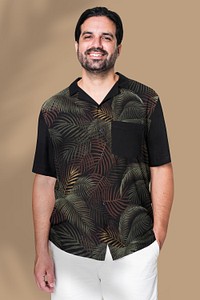 Shirt mockup psd on an Indian man 