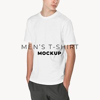 Editable t-shirt mockup psd template basic teen’s apparel ad