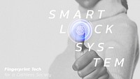 Smart technology psd template design