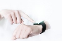 Smartwatch mockup psd futuristic technology