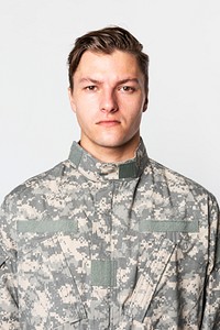 Soldier in training for military technology