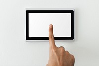 Smart home panel monitor mockup psd panel