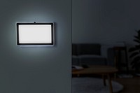 Home automation panel monitor mockup psd on a wall