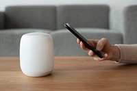 Phone connecting with smart speaker