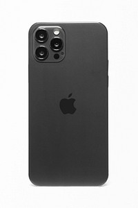 Graphite Apple iPhone 12 Pro psd phone rearview mockup. NOVEMBER 12, 2020 - BANGKOK, THAILAND