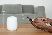 Phone connecting with smart speaker