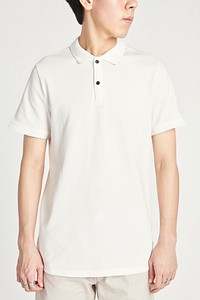 Asian man in a white collared shirt 