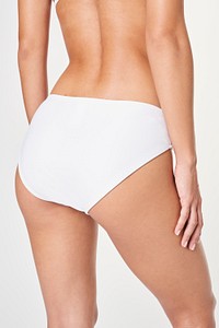 Women's white panties underwear mockup