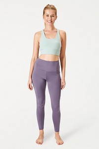 Women's yoga outfit mockup active wear