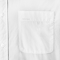 White shirt pocket template mockup