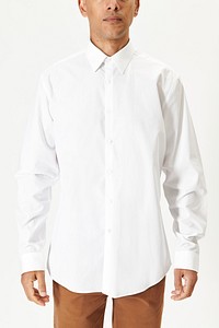 Man in a minimal white shirt