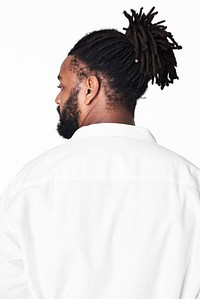 Man's white shirt plus size fashion