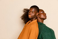 Non binary couple and friends
