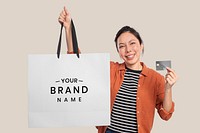 Big shopping bag mockup psd